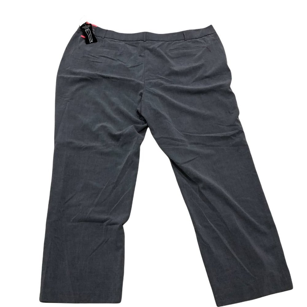 Fashion Bug Womens Right Fit Straight Leg Grey Curvy Pants Plus 30 TALL